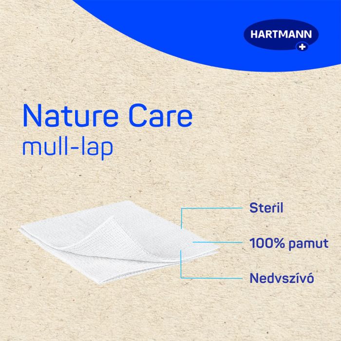 NATURE CARE steril mull-lap 7,5x7,5cm (10db)