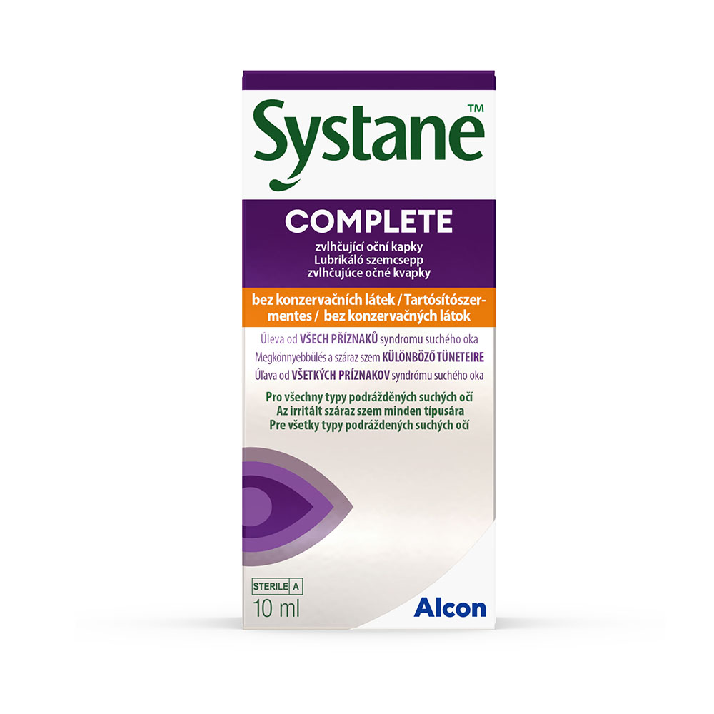 SYSTANE Complete tartósítószer-mentes lubrikáló szemcsepp (10ml)