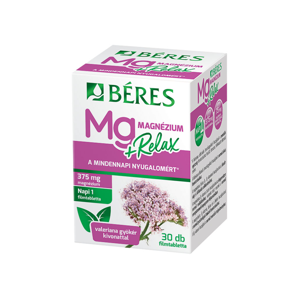 BÉRES Magnézium + Relax filmtabletta (30db)