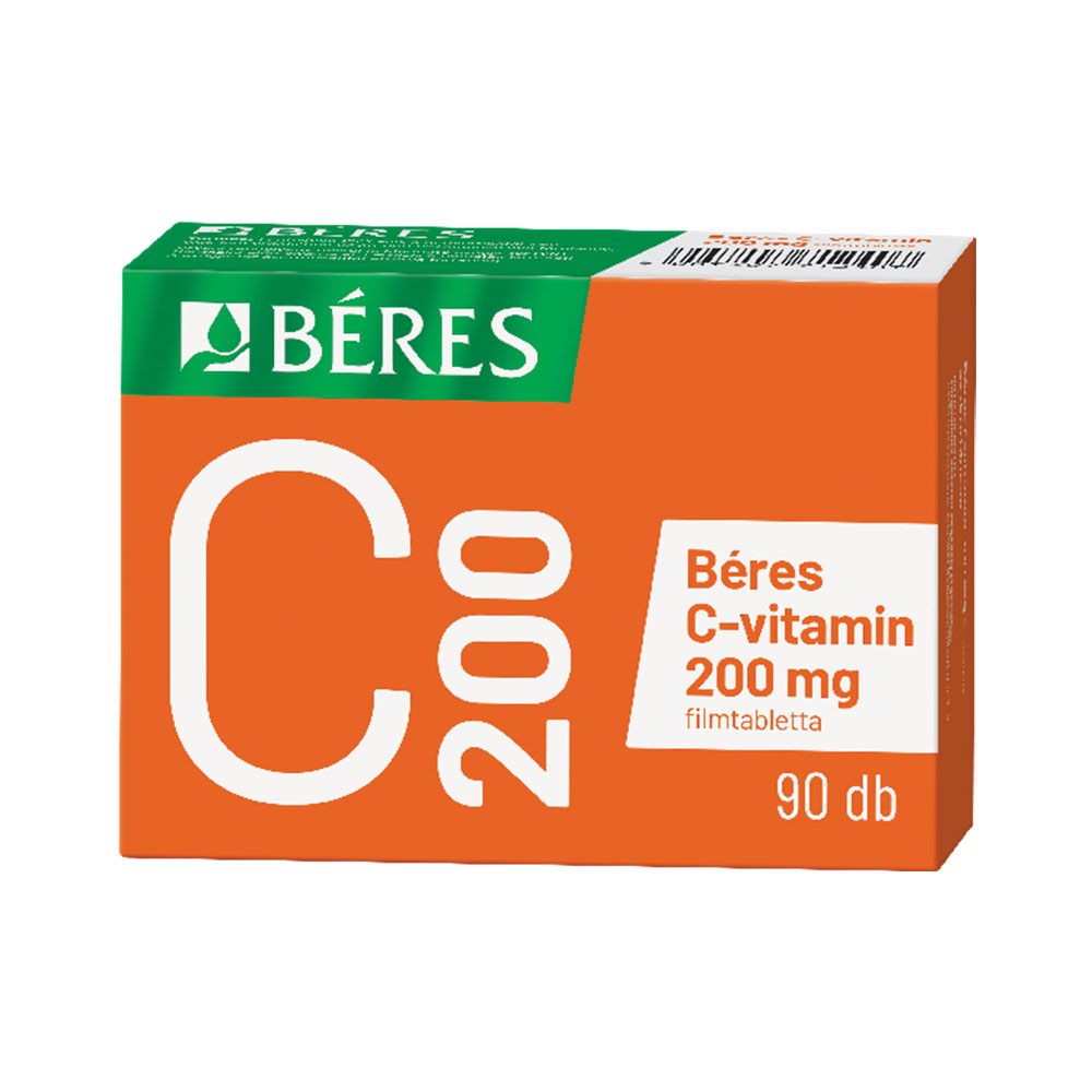 BÉRES C-vitamin 200 mg filmtabletta (90db)   