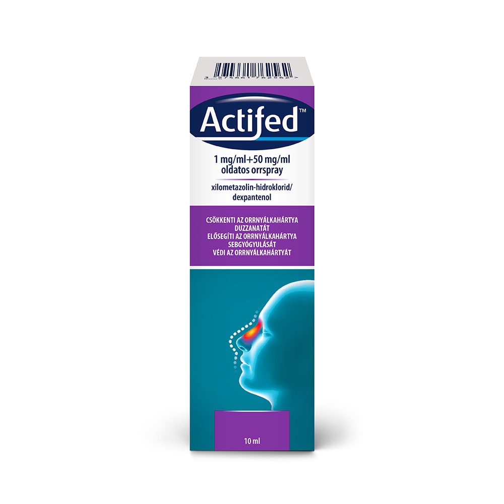 ACTIFED 1 mg/ml + 50 mg/ml oldatos orrspray (10ml)