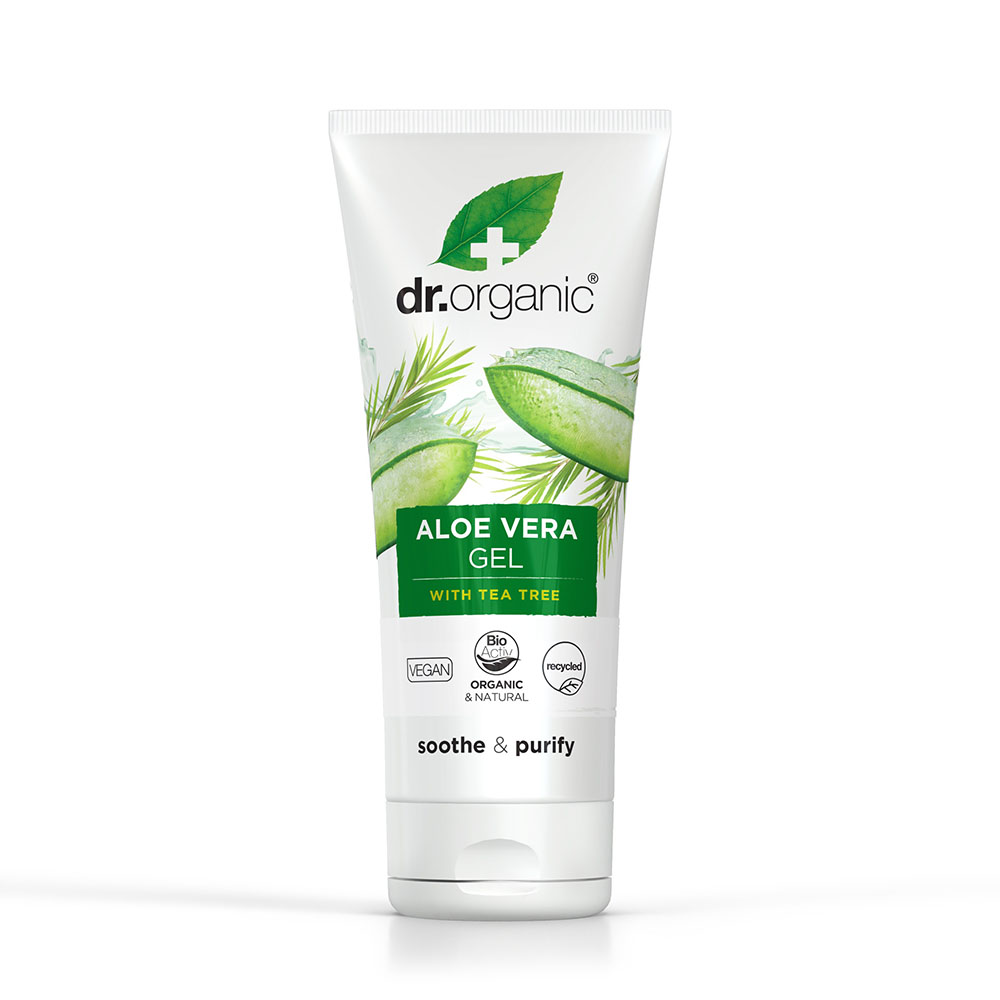 DR. ORGANIC Bio Aloe Vera testápoló gél teafa olajjal és árnikával (200ml)