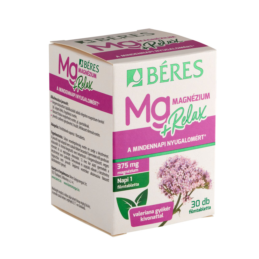 BÉRES Magnézium + Relax filmtabletta (30db)