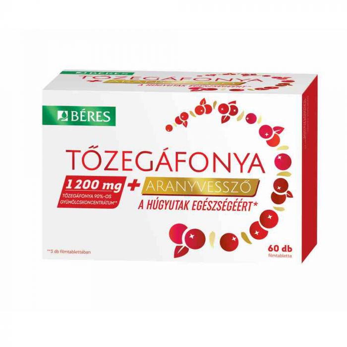 BÉRES Tőzegáfonya+Aranyvessző filmtabletta (60db)