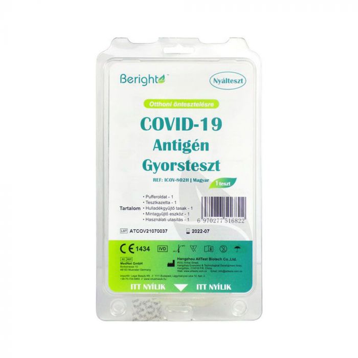 COVID-19 Beright antigén nyálteszt otthoni használatra (1db)