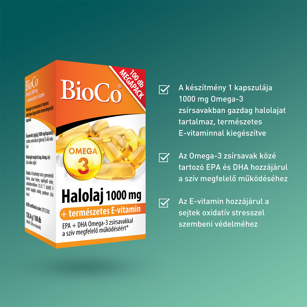 BIOCO Halolaj 1000mg kapszula (100db)