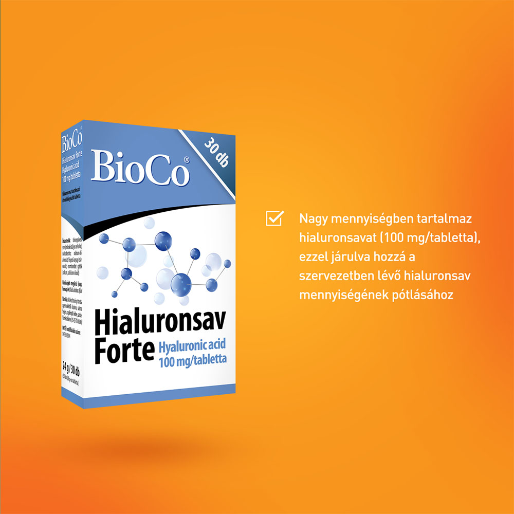 BIOCO Hialuronsav Forte tabletta (30db)