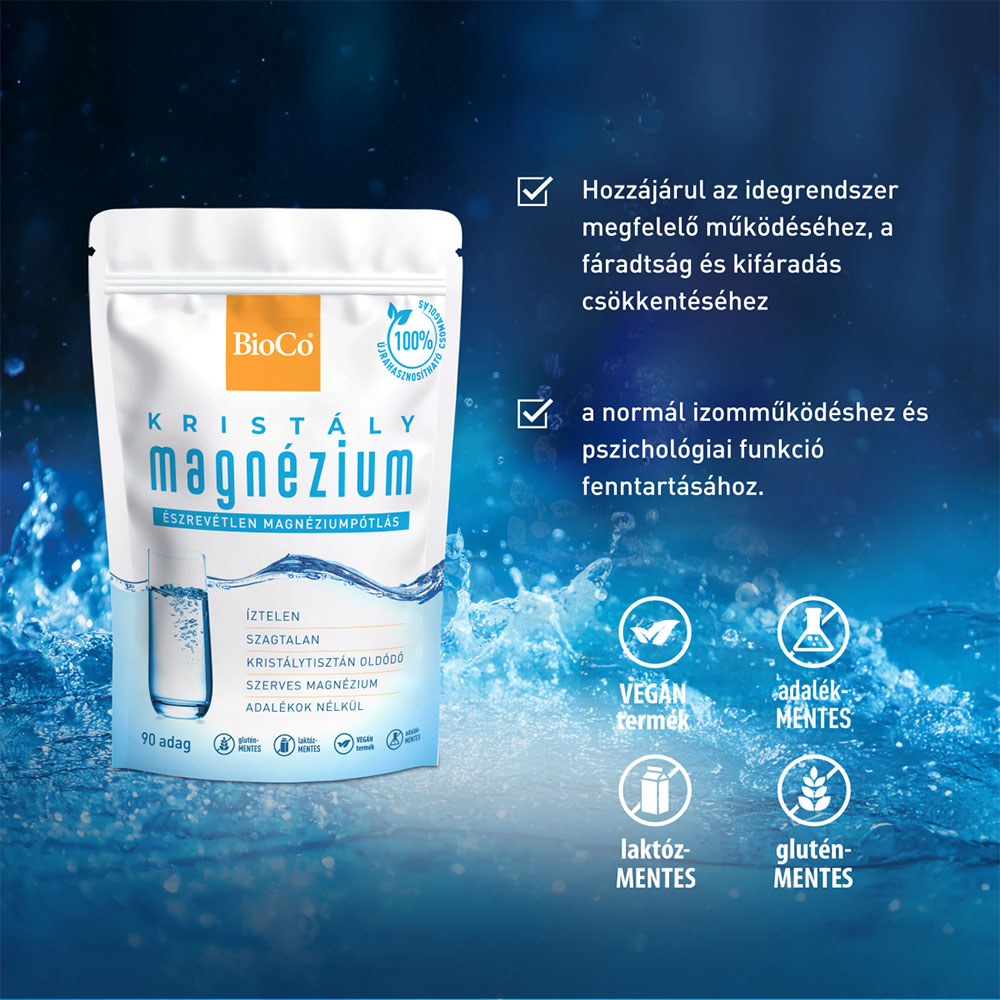 BIOCO Kristály magnézium tasakos por (150g)
