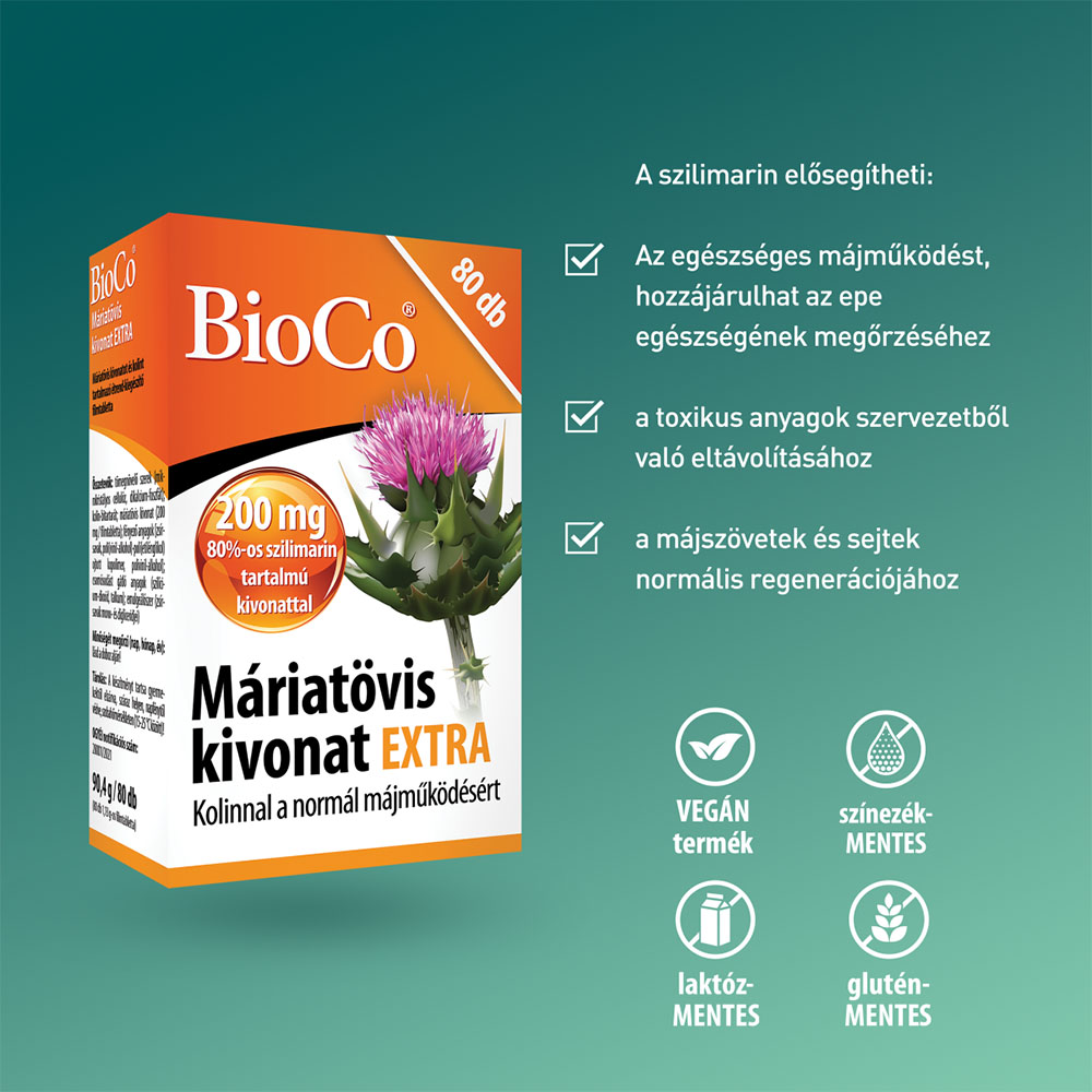 BIOCO Máriatövis kivonat extra tabletta (80db)