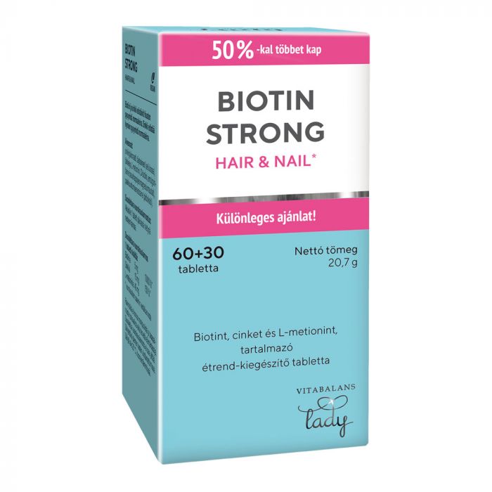 BIOTIN Strong Hair & Nail tabletta limitált (60+30db)