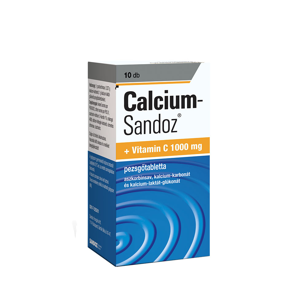 CALCIUM -Sandoz + Vitamin C 1000mg pezsgőtabletta (10db)