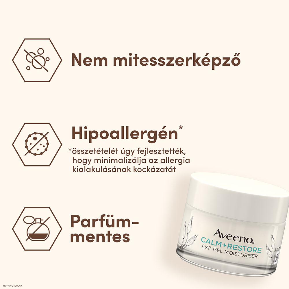 AVEENO Calm+ Restore hidratáló gél zabbal (50ml)