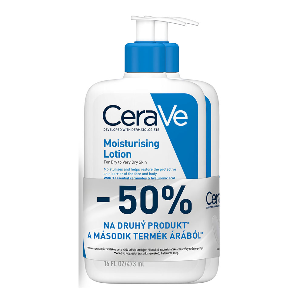 CERAVE Hidratáló testápoló tej Duopack (2x473ml) akciós termékkép 1