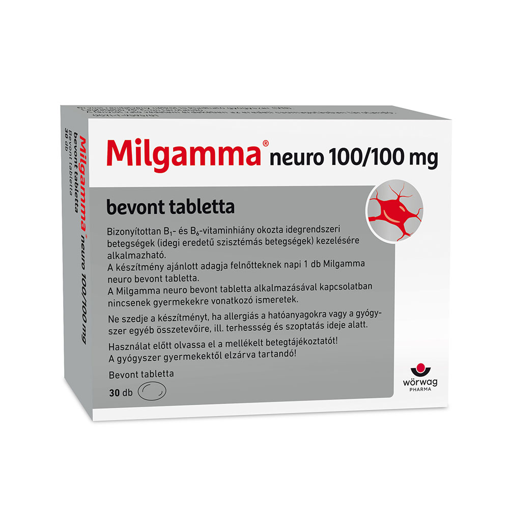 MILGAMMA Neuro 100/100 mg bevont tabletta (30db)