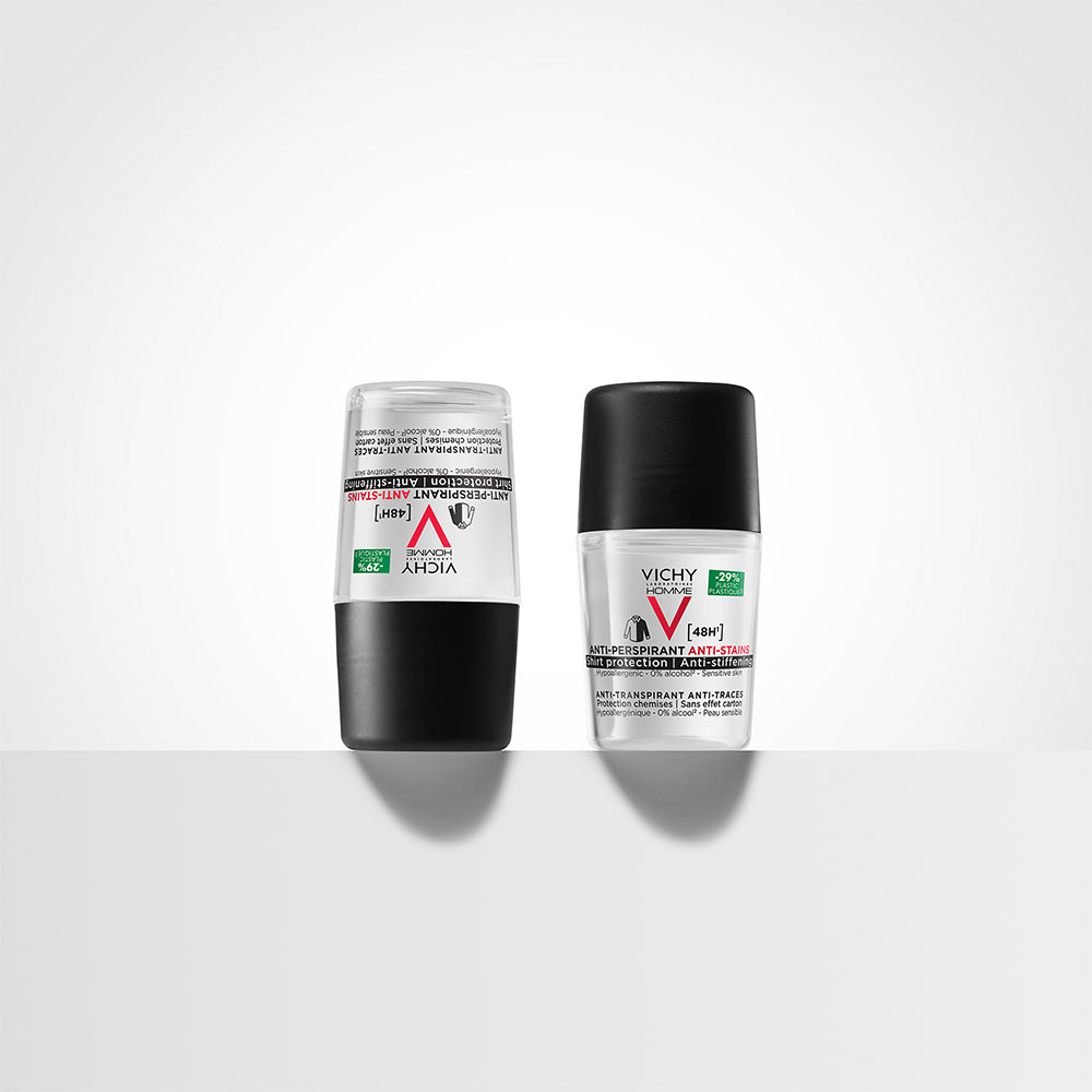 VICHY Homme Izzadságszabályozó 48H foltmentes golyós dezodor (50ml)