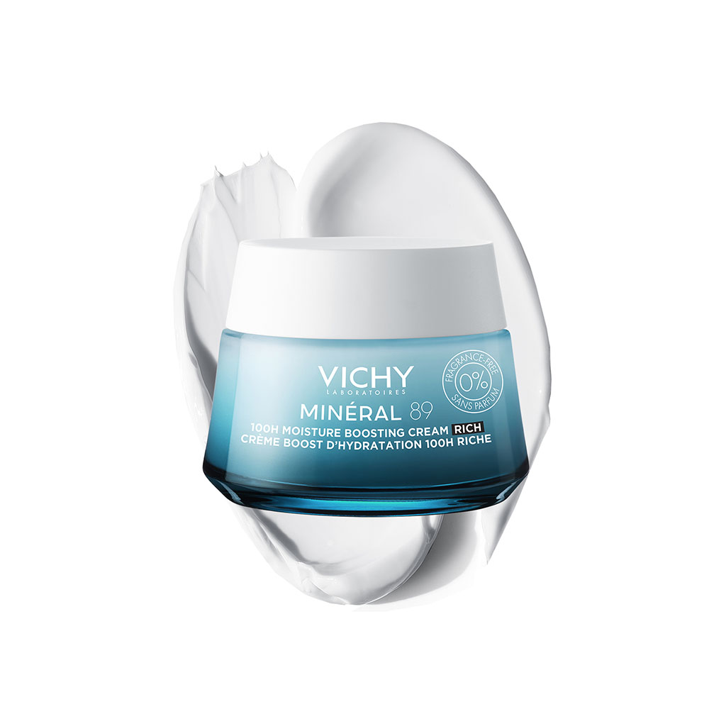 VICHY Mineral 89 100H hidratáló gazdag krém illatmentes (50ml)