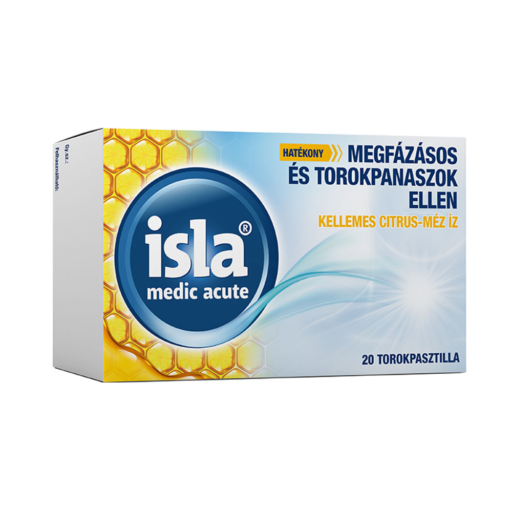ISLA-Med Akut torokpasztilla citrus-méz (20db)