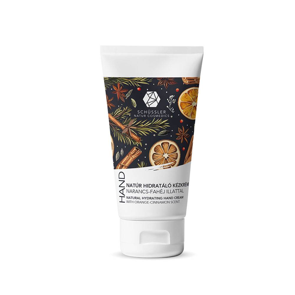 SCHÜSSLER Natúr hidratáló kézkrém narancs-fahéj illattal limitált (75ml)