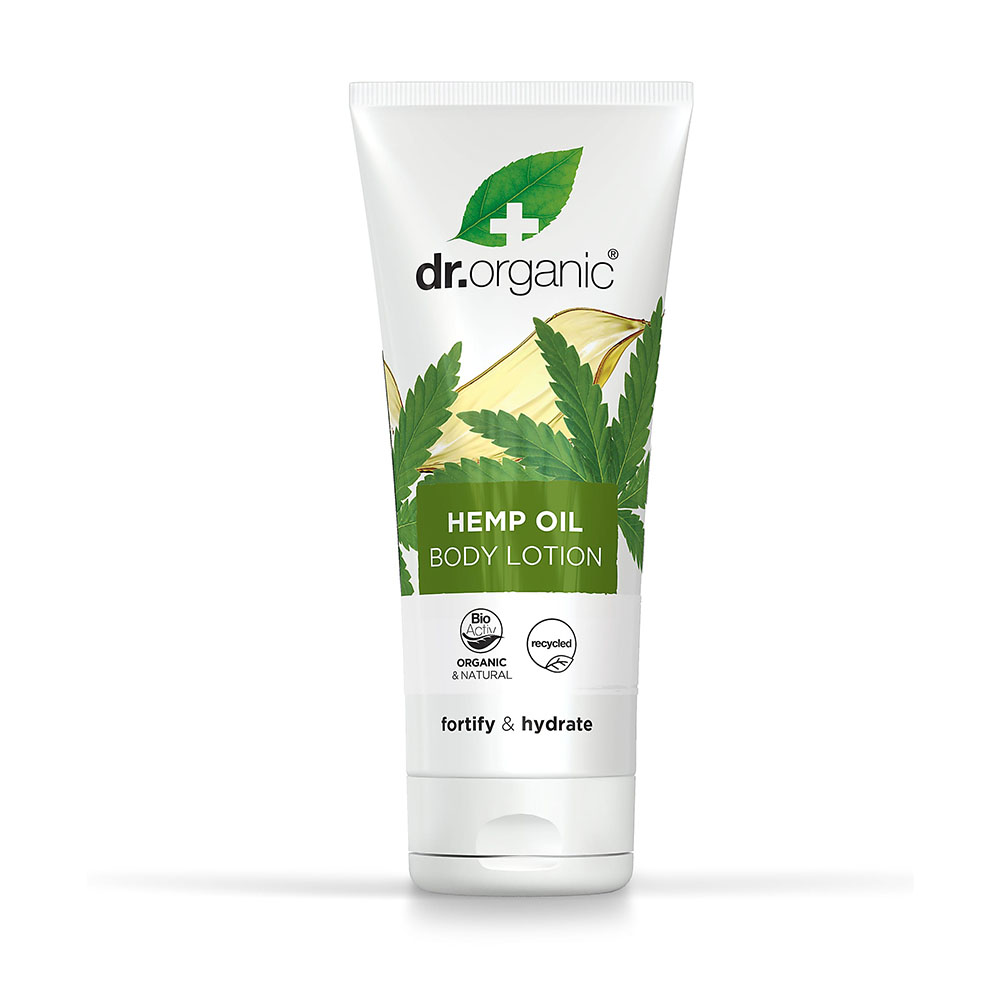 DR. ORGANIC Bio Kendermagolajos testápoló (200ml)   