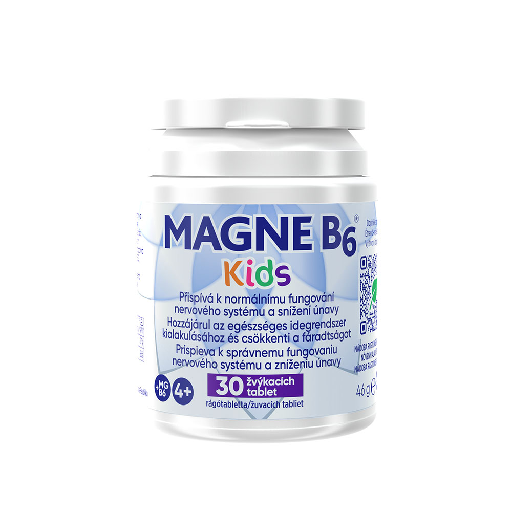 MAGNE B6 Kids étrend-kiegészítő rágótabletta (30db)