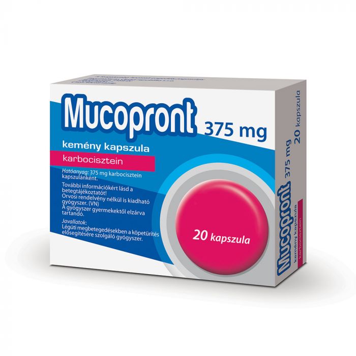 MUCOPRONT 375 mg kemény kapszula (20db)