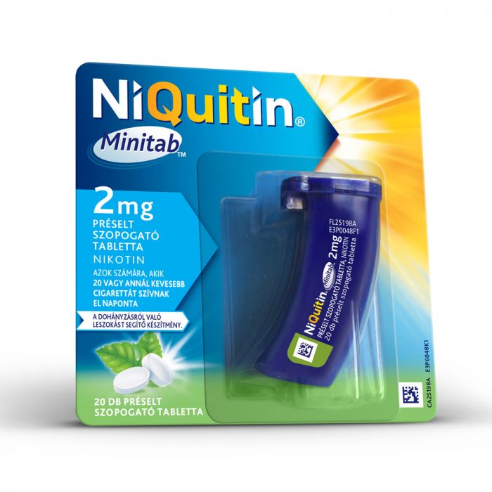 NIQUITIN Minitab 2 mg préselt szopogató tabletta (20db)