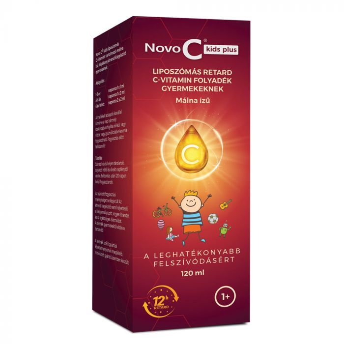 NOVO C Kids Plus liposzómás retard C-vitamin folyadék gyermekeknek (120ml)