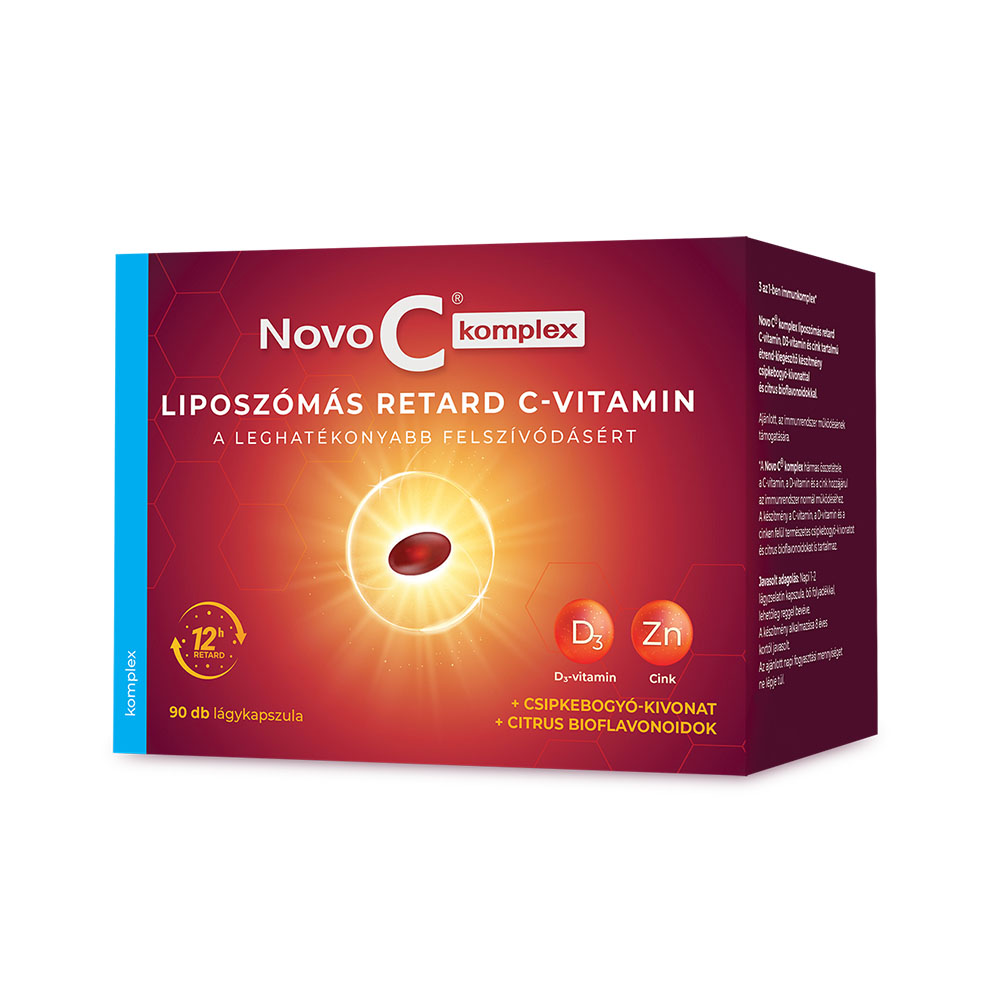 NOVO C Komplex liposzómás retard C-vitamin lágykapszula (90db)
