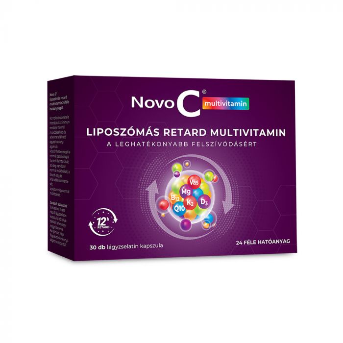 NOVO C Multivitamin liposzómás retard lágyzselatin kapszula (30db)