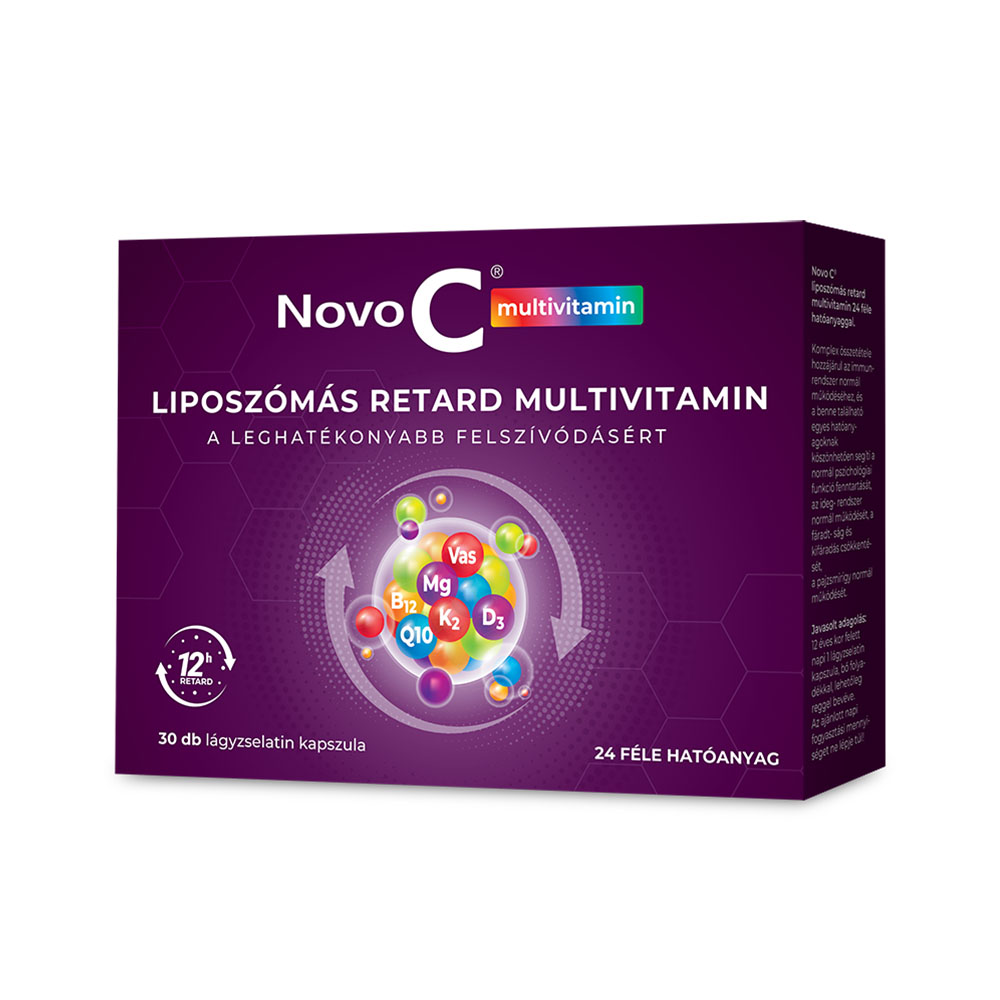 NOVO C Multivitamin liposzómás retard lágyzselatin kapszula (30db)