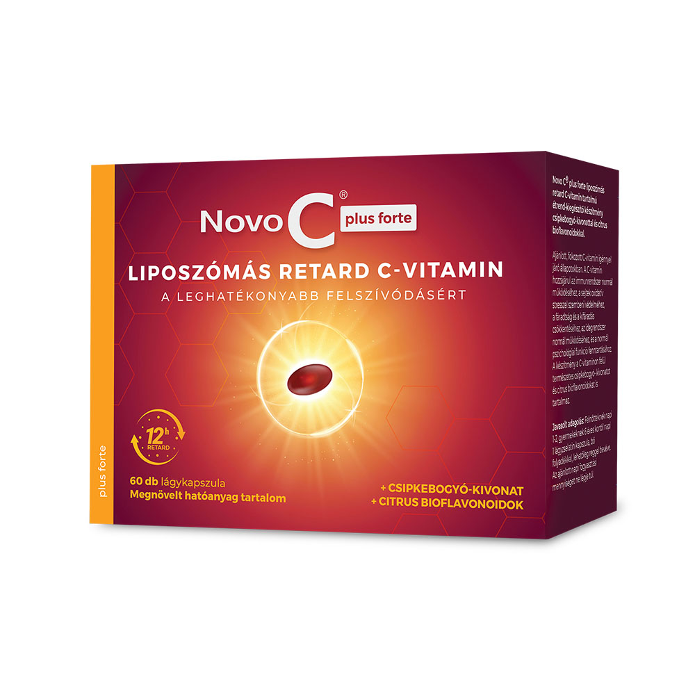 NOVO C Plus Forte liposzómás retard C-vitamin kapszula (60db)