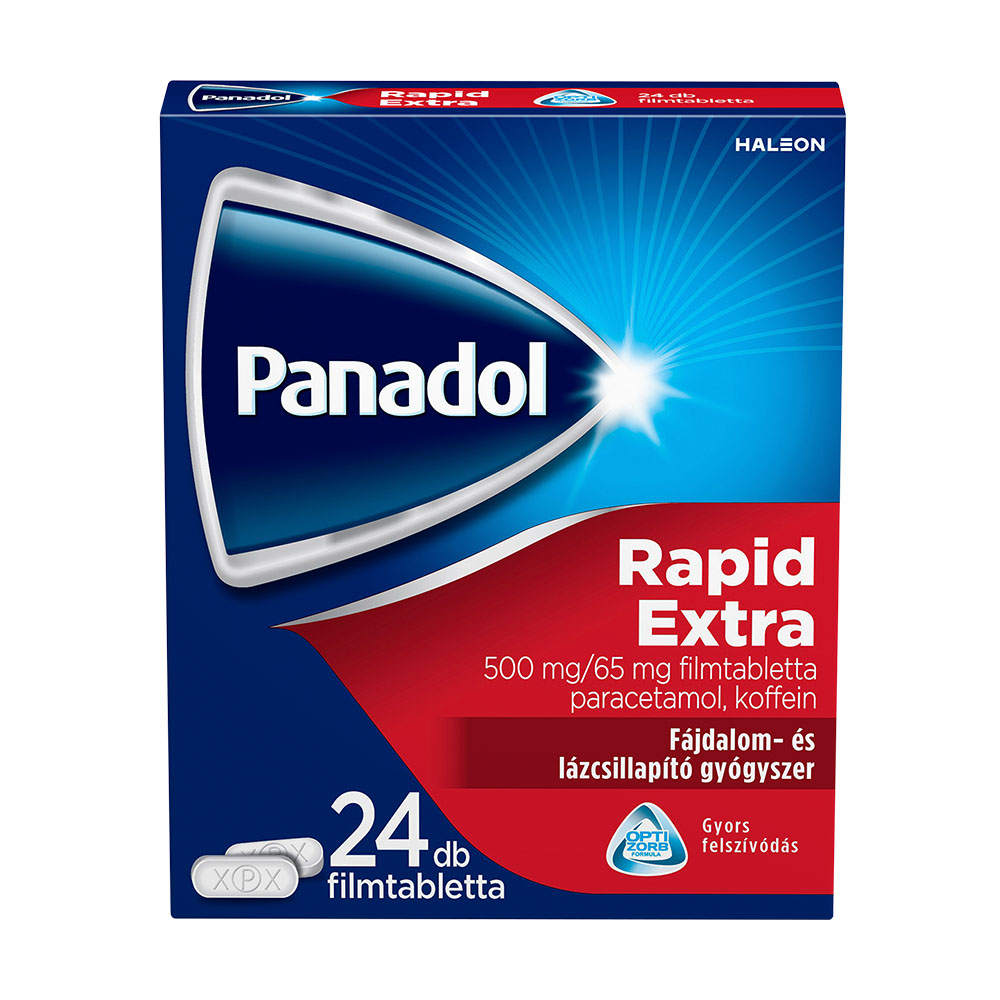 PANADOL Rapid Extra 500mg/65mg filmtabletta (24db)