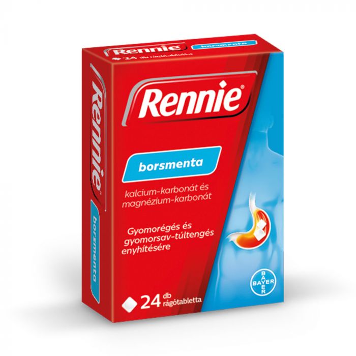 RENNIE rágótabletta borsmenta ízű (24db)