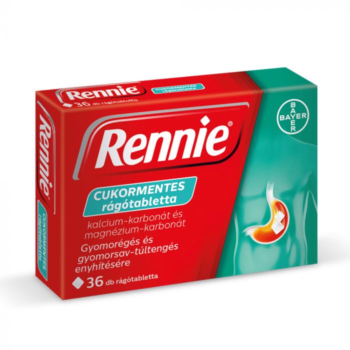 RENNIE cukormentes rágótabletta (36db)