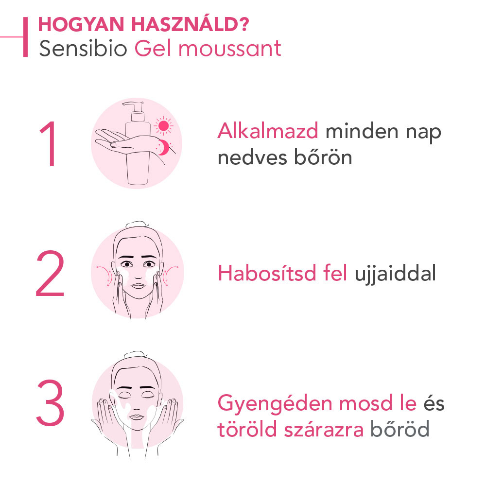 BIODERMA Sensibio Gel Moussant habzó tisztító gél (500ml)