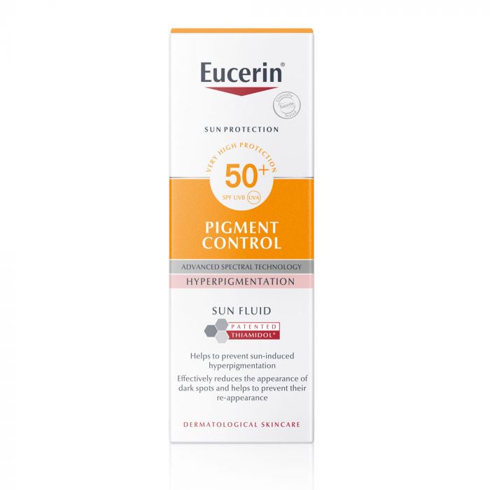 EUCERIN Sun Pigment Control napozó fluid arcra FF50+ (50ml)  
