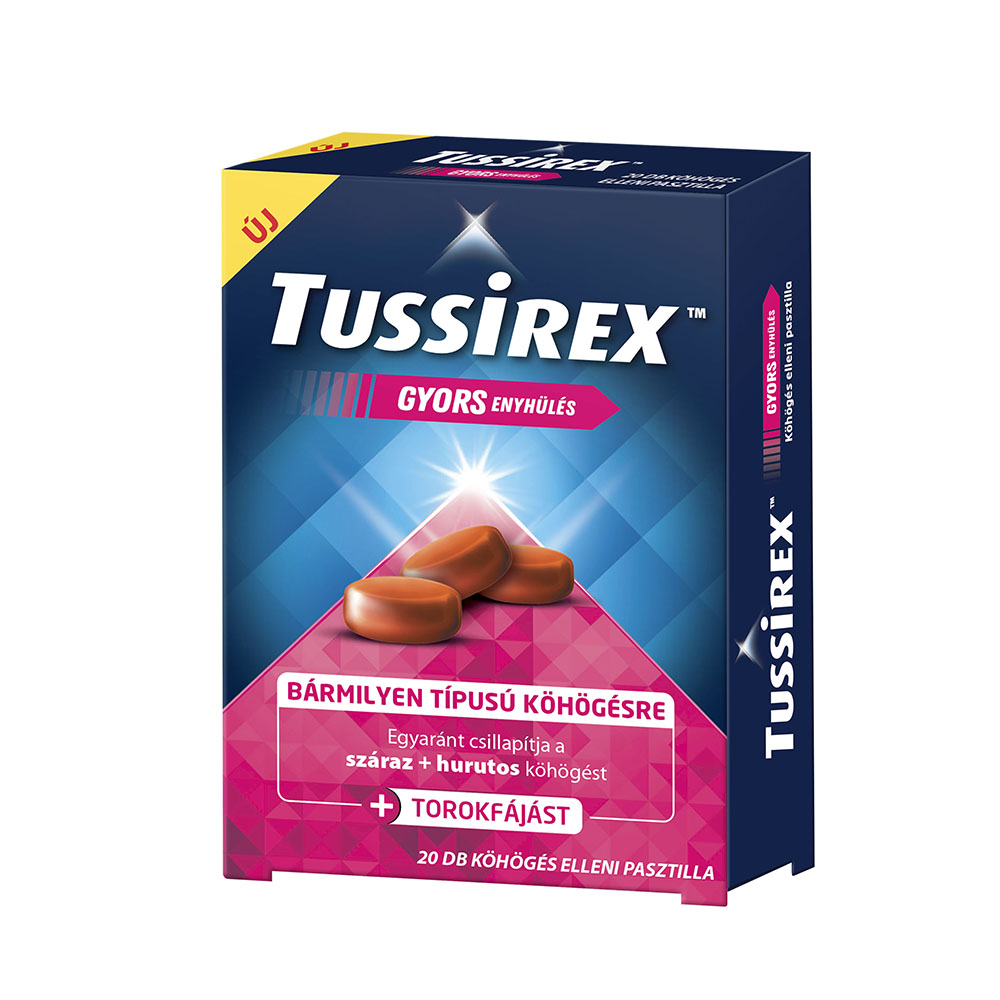 TUSSIREX Köhögés elleni pasztilla (20db)
