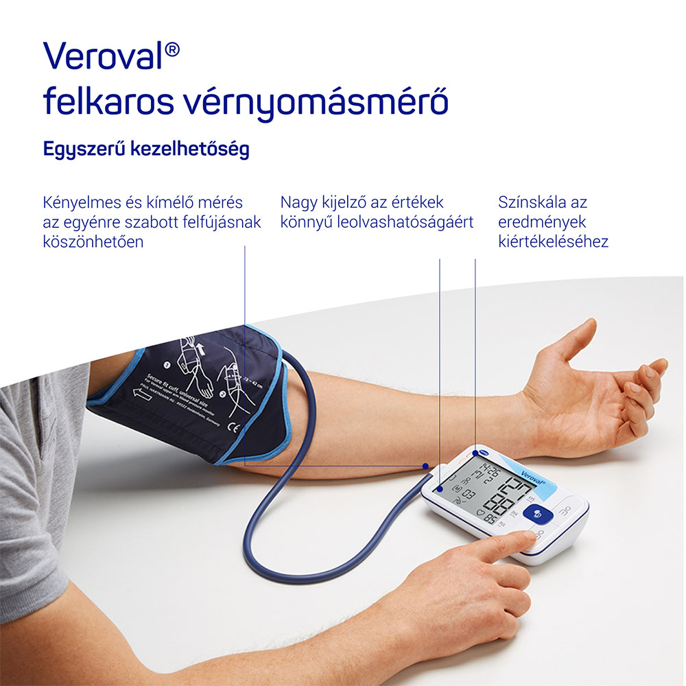 VEROVAL® automata felkaros vérnyomásmérő Hartmann (1db)