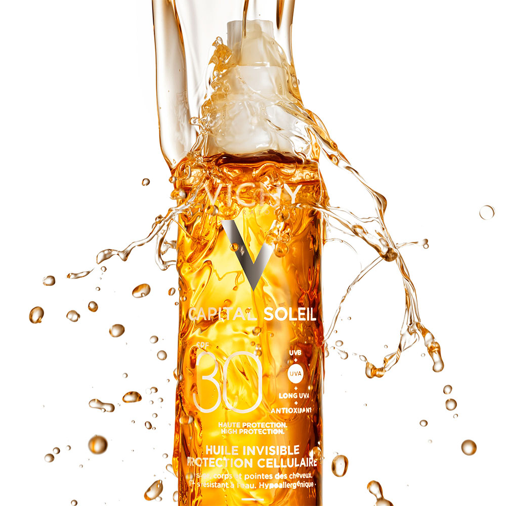 VICHY Capital Soleil Cell Protect száraz olaj spray SPF30 (200ml)