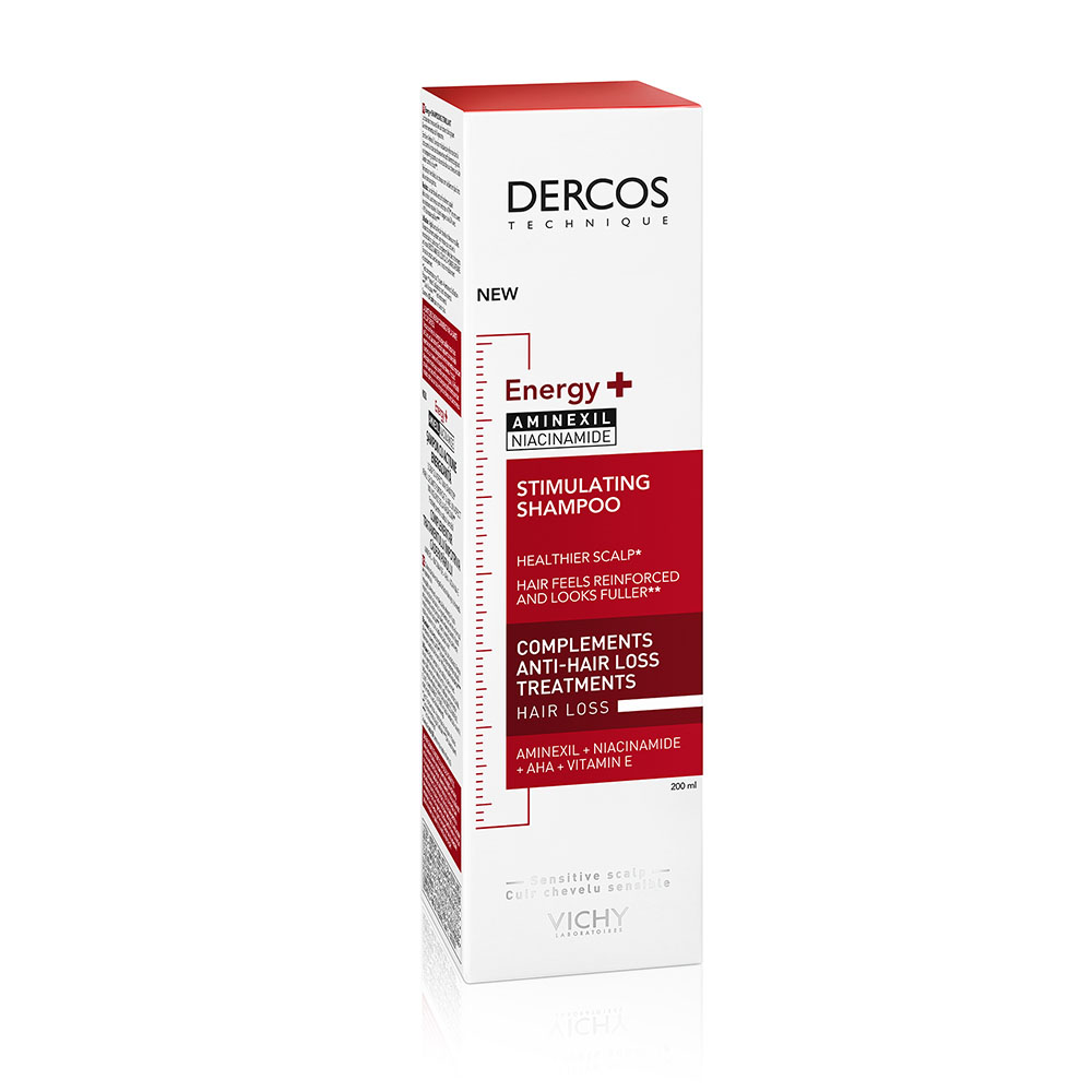 VICHY Dercos Energy+ energiát adó sampon hajhullás ellen (200ml)  