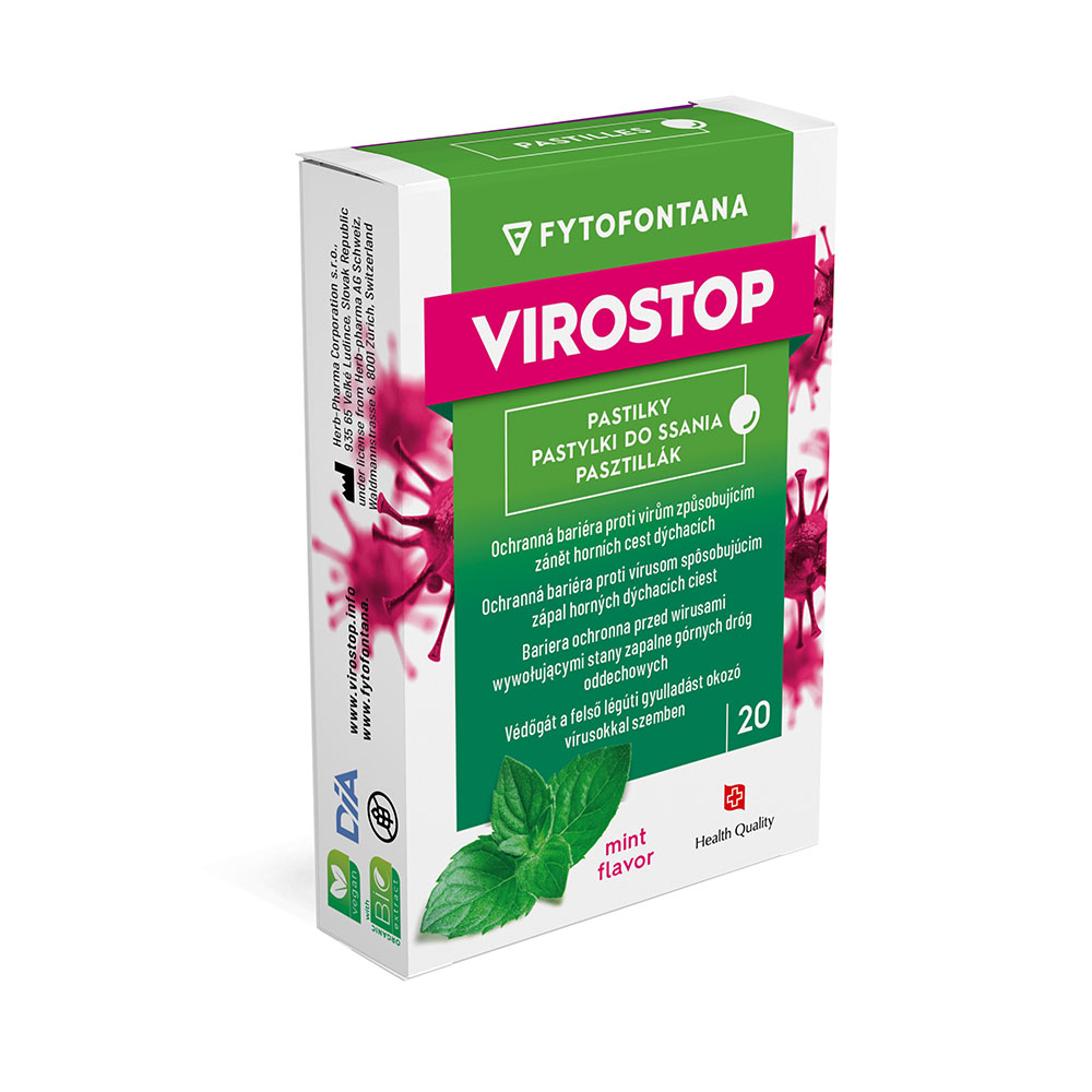 VIROSTOP pasztillák menta ízű Fytofontana (20db)