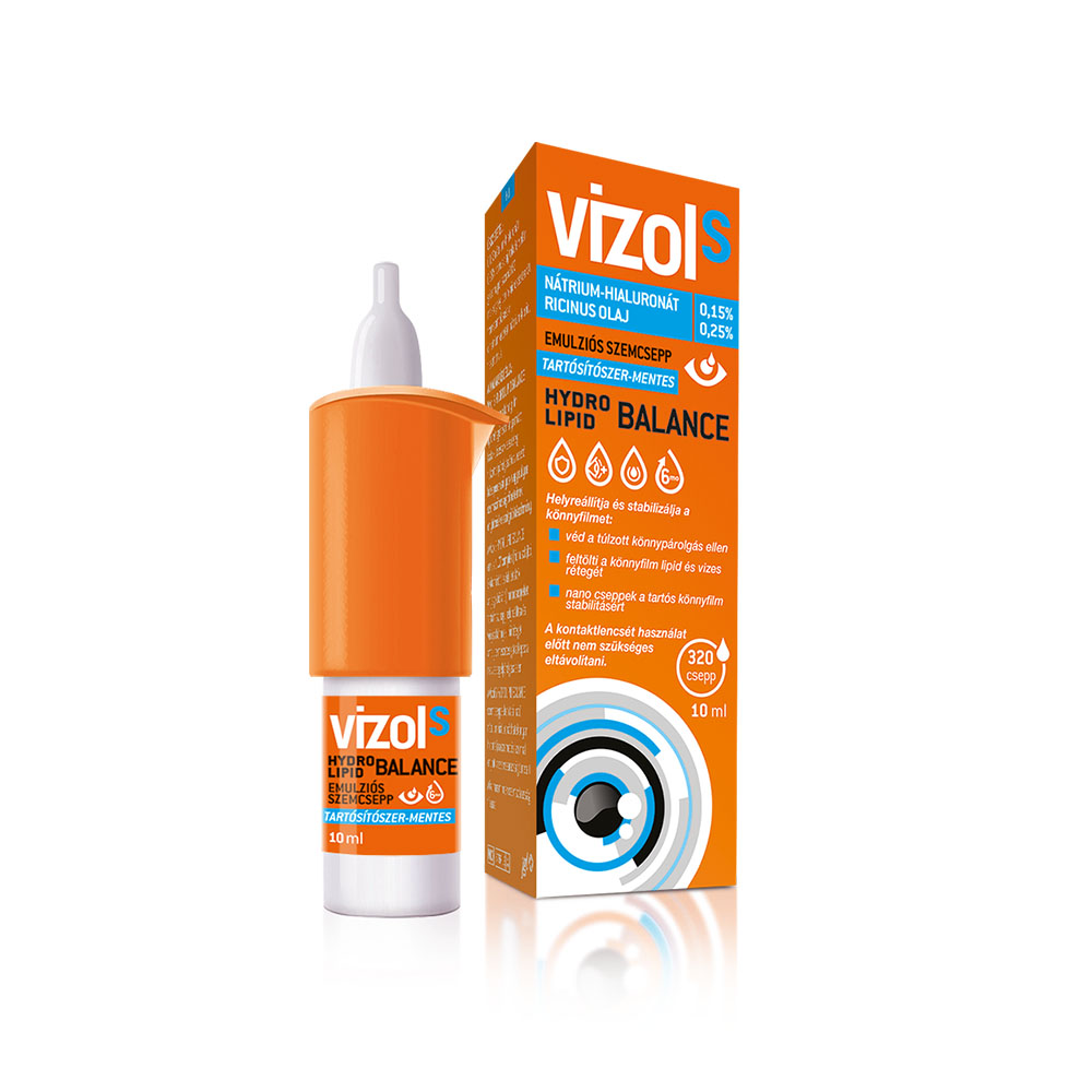 VIZOL S Hydro Lipid Balance szemcsepp (10ml)