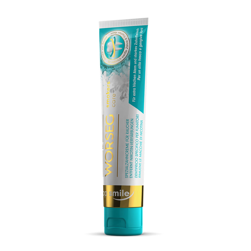 DR. WORSEG Top Smile Smokers care fehérítő fogkrém dohányzóknak (75ml)