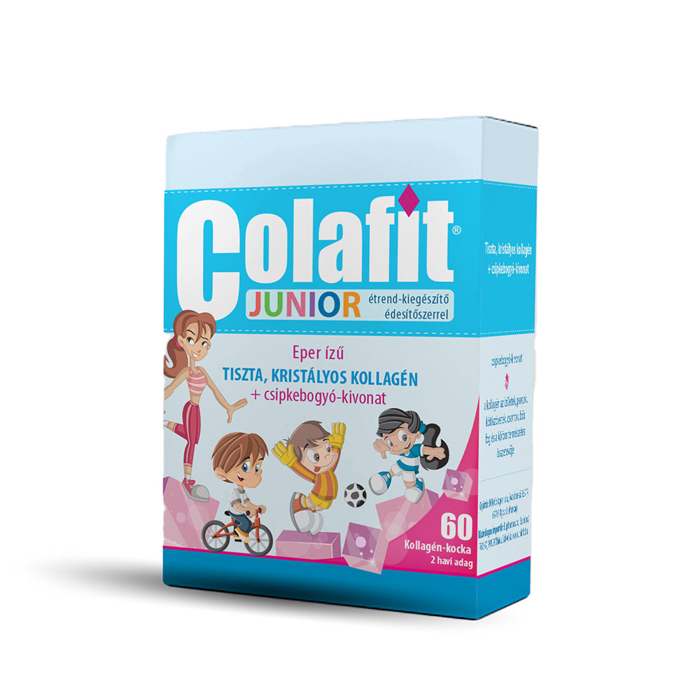 COLAFIT Junior kollagén-kocka csipkebogyó-kivonattal (60db)
