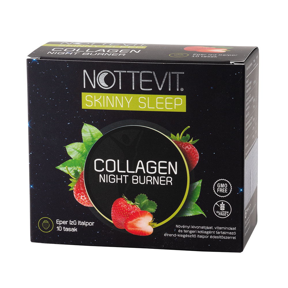 NOTTEVIT Skinny Sleep Collagen Night Burner eper ízű italpor (10db)