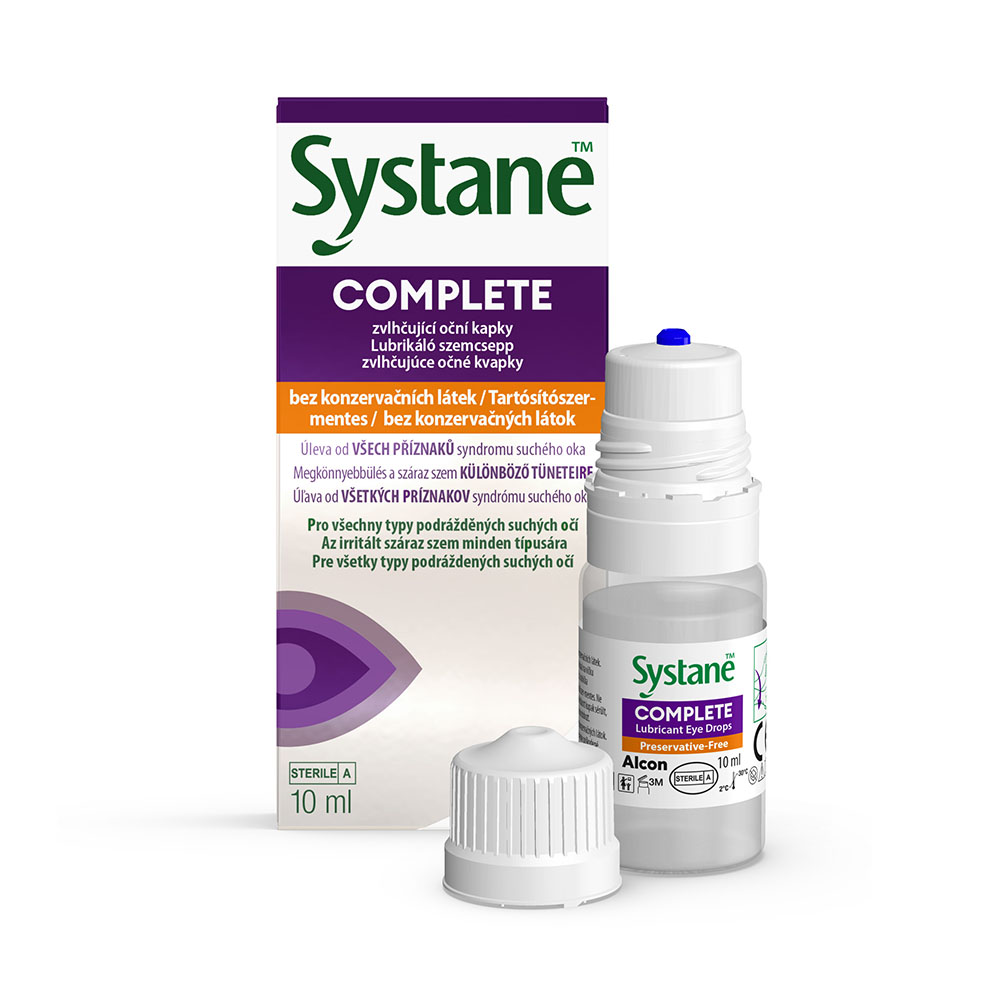 SYSTANE Complete tartósítószer-mentes lubrikáló szemcsepp (10ml)