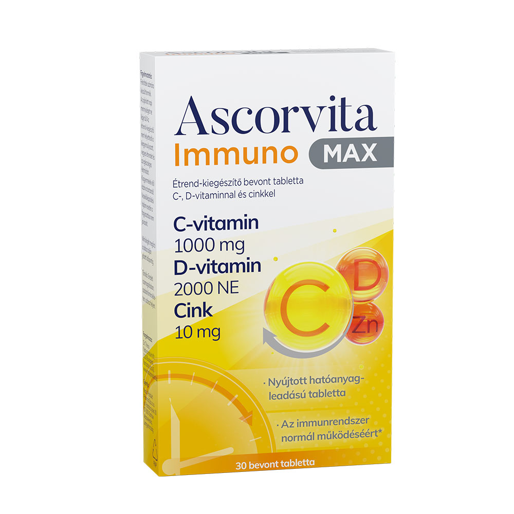 ASCORVITA Immuno MAX bevont tabletta (30db)