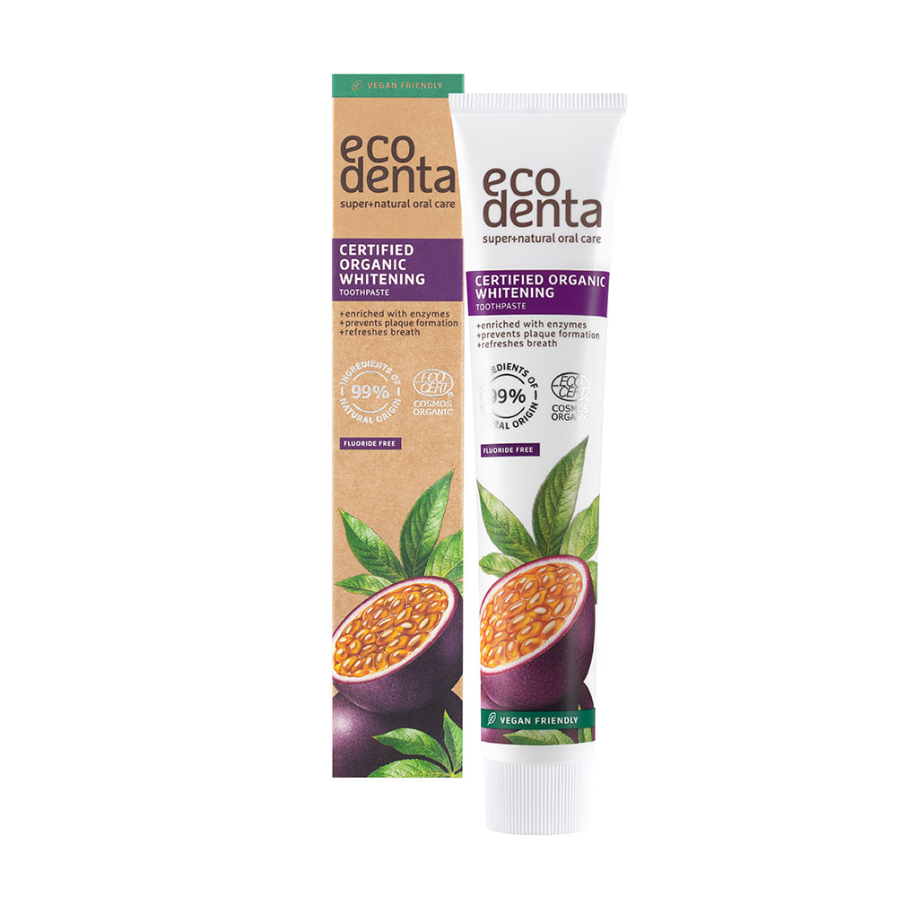 ECODENTA Minősített fehérítő fogkrém maracujával (75ml)