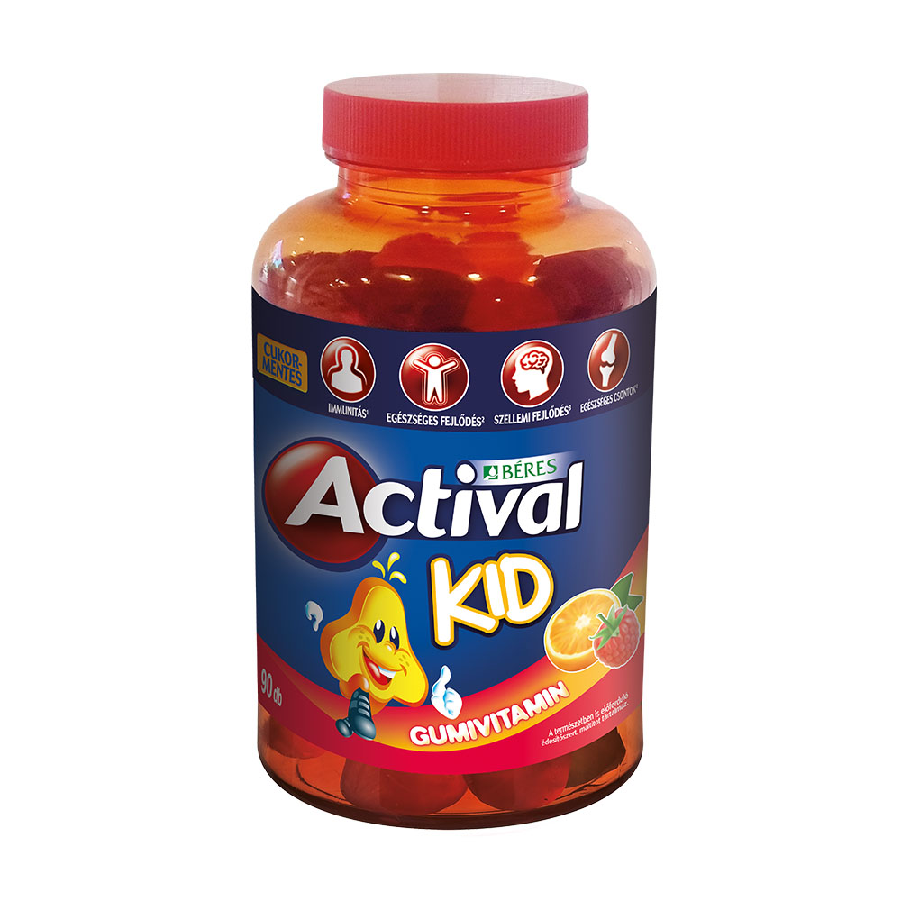ACTIVAL Kid gumivitamin gumitabletta (90db)