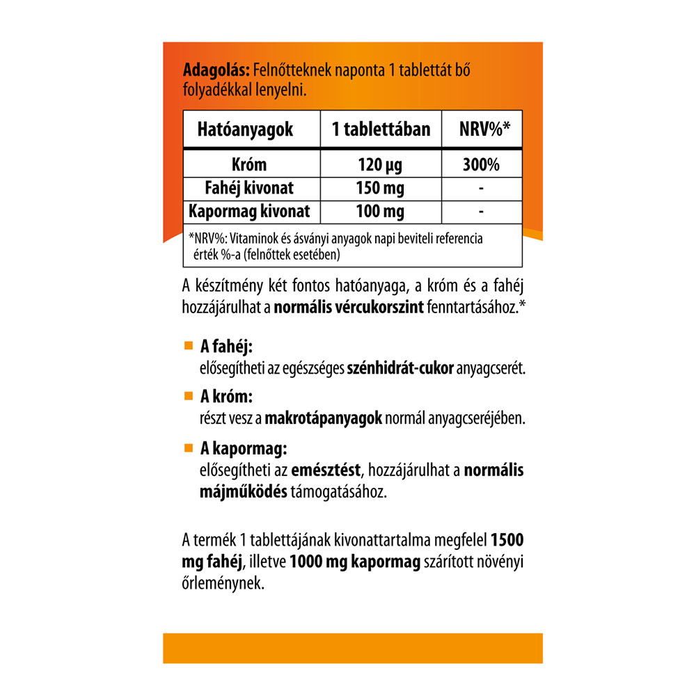 BIOCO Fahéj kivonat tabletta (60db)